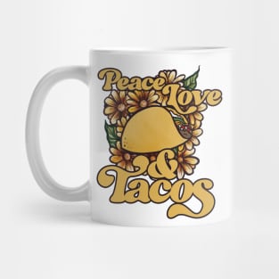 Peace Love and Tacos Mug